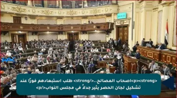 <p><strong>أصحاب المصالح..</strong> طلب استبعادهم فورًا عند تشكيل لجان الحصر يثير جدلاً في مجلس النواب</p>